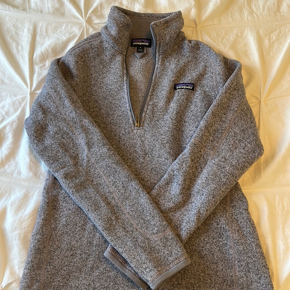 Patagonia Women’s Better Sweater Quarter Zip in Purple, size Medium